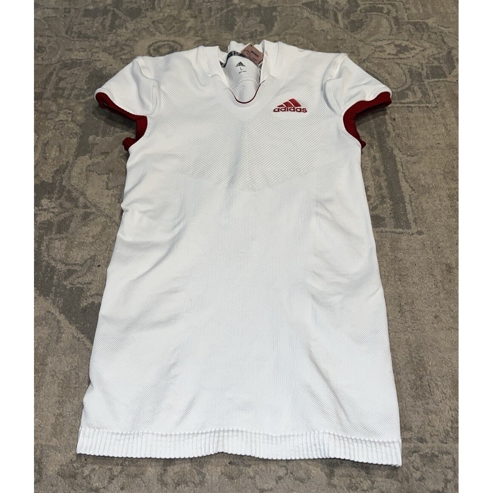 New‎ Adidas Primeknit A1 Football Jersey White Red DQ3462 Size Large